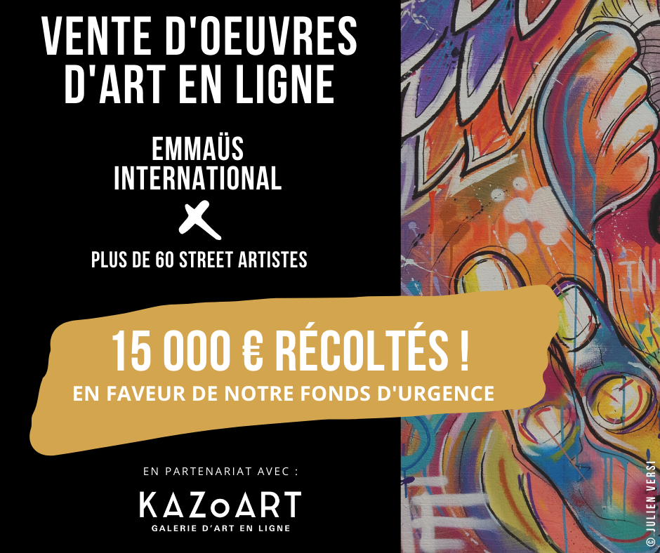 Succès de la vente solidaire d’œuvres d'art en ligne !