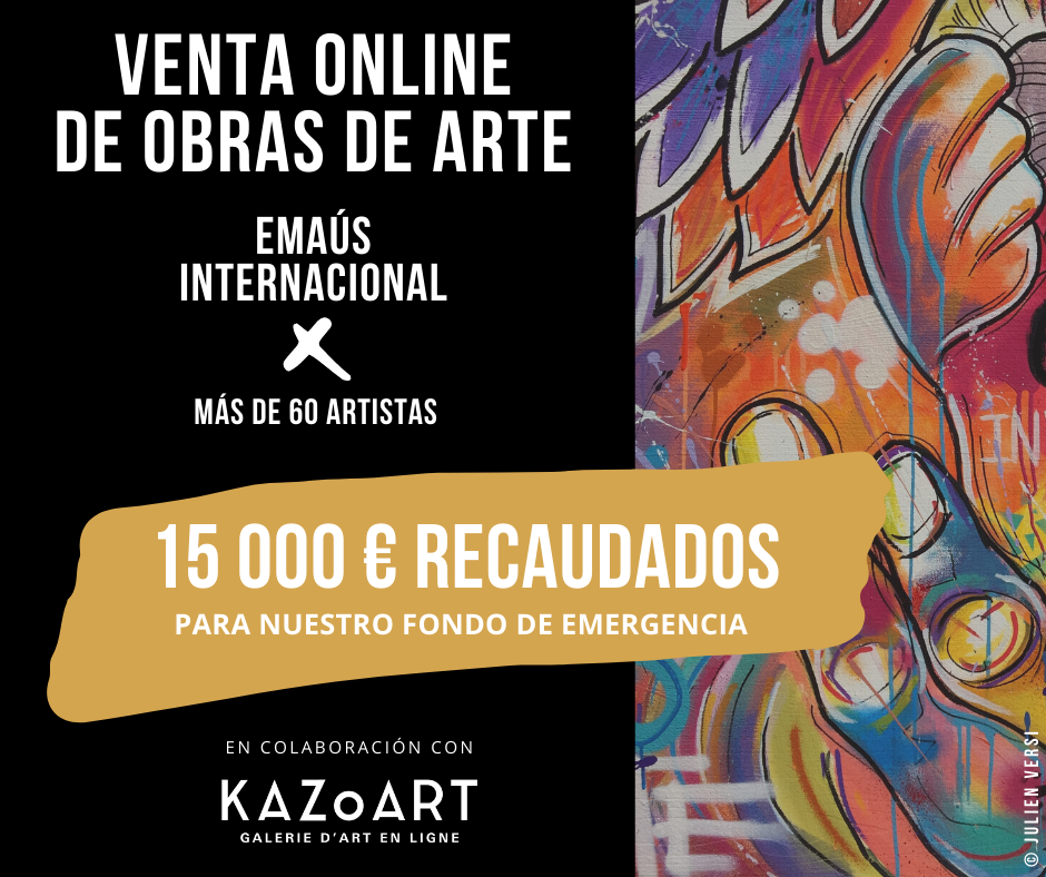 Éxito de la venta solidaria de obras de arte en línea!