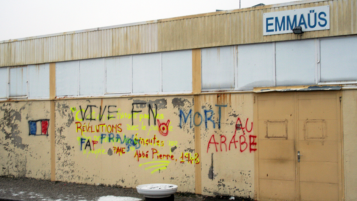 Acte de vandalisme à caractère raciste à Emmaüs Cernay