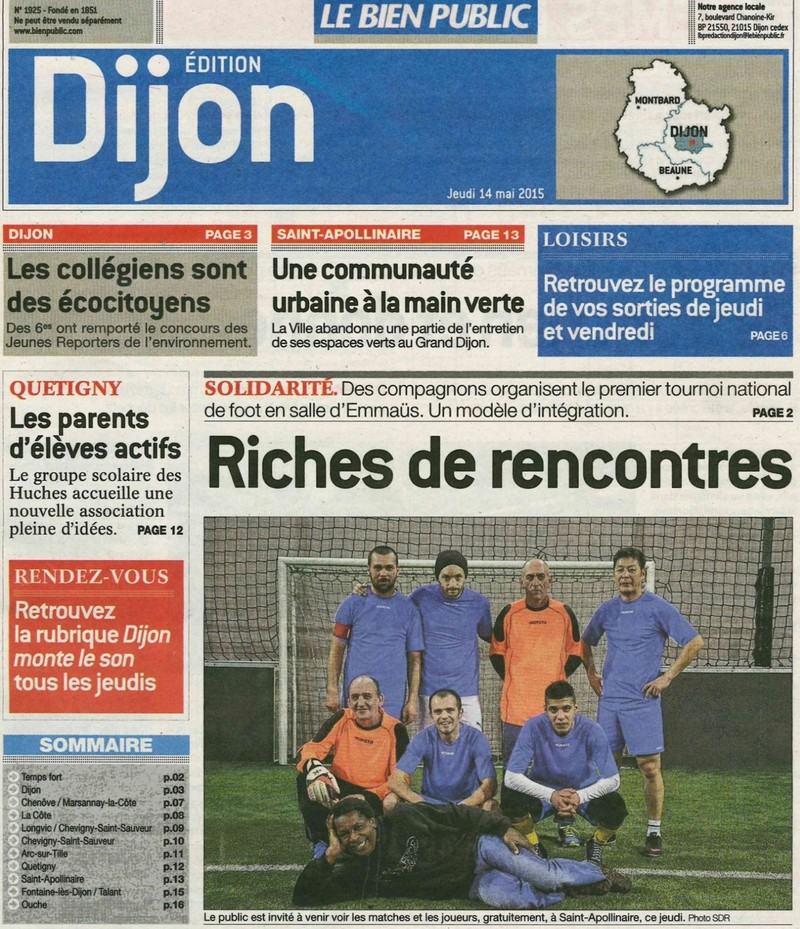 -tMario, compañero, crea el equipo.rn-tPrimeros entrenamientos.rn-tParticipación en torneos con equipos ajenos al movimiento.rn-tPrimera inscripción en la liga entre empresas.rn-t14 de mayo de 2015: primer torneo Emaús, con los grupos de Emaús de Francia.