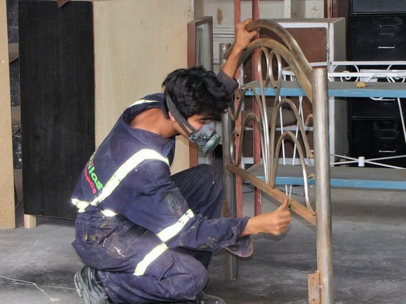 Le matériel destiné à la récupération part dans nos ateliers pour être transformé...