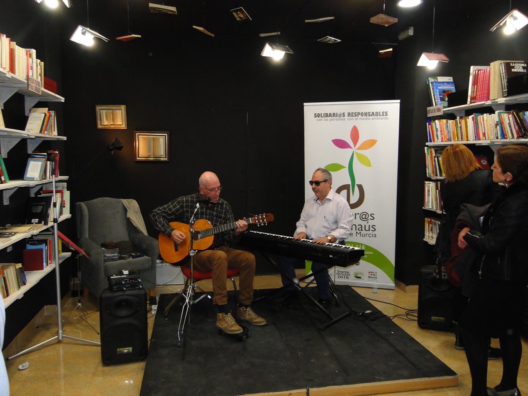 Actividades culturales en la librería.