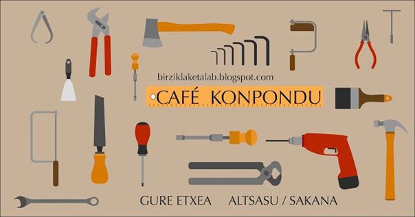 Pancarte du Café Konpondu à Sakana